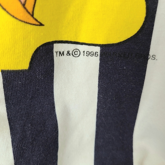 NWT Looney Tunes Warner Bros. Tweety Striped 1996 Vintage One-Piece Swim… - Picture 8 of 12